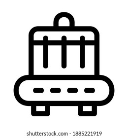 baggage icon or logo isolated sign symbol vector illustration - high quality black style vector icons
