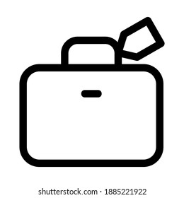 baggage icon or logo isolated sign symbol vector illustration - high quality black style vector icons
