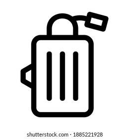 baggage icon or logo isolated sign symbol vector illustration - high quality black style vector icons
