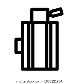 baggage icon or logo isolated sign symbol vector illustration - high quality black style vector icons
