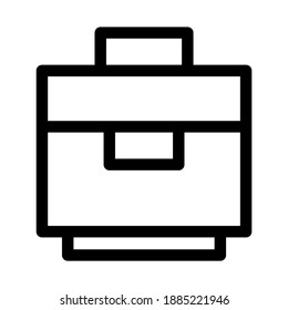 icono de equipaje o logotipo símbolo de señas aislado ilustración vectorial - iconos vectoriales de estilo negro de alta calidad
