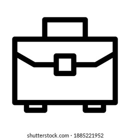 icono de equipaje o logotipo símbolo de señas aislado ilustración vectorial - iconos vectoriales de estilo negro de alta calidad
