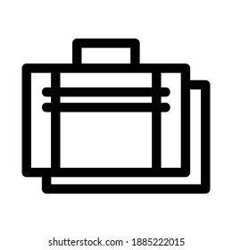 baggage icon or logo isolated sign symbol vector illustration - high quality black style vector icons

