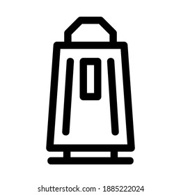Gepäcksymbol oder Logo einzeln auf Zeichen, Vektorgrafik - hochwertige Vektorsymbole in schwarzem Stil

