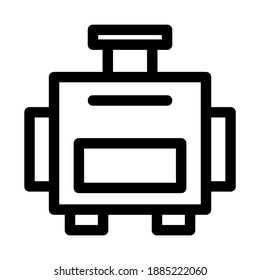baggage icon or logo isolated sign symbol vector illustration - high quality black style vector icons
