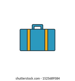 Baggage icon. Outline filled creative elemet from airport icons collection. Premium baggage icon for ui, ux, apps, software and infographics.
