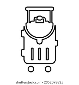 Baggage Icon In Outline Style