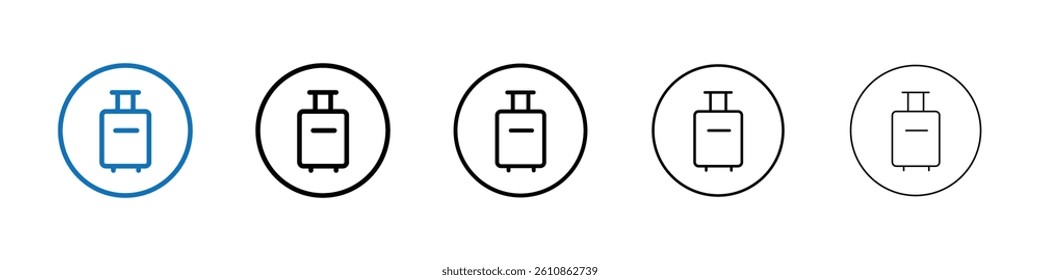 Baggage icon Outline vector logo for web ui