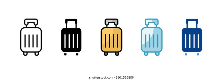 Baggage Icon Set Multiple Style Collection