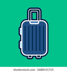 baggage icon, simple flat style, vector illustration, symbol, design logo template pictogram, for ui or ux for mobile app, editable