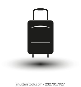 Baggage Icon. Suitcase icon. Vector illustration. EPS 10.
