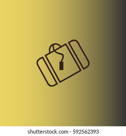 Baggage icon. Travel bag vector