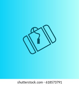Baggage icon. Travel bag vector