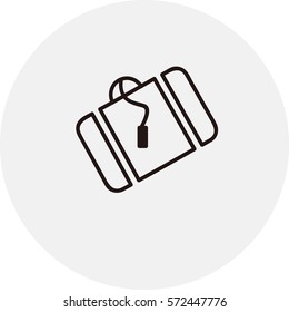 Baggage icon. Travel vector.