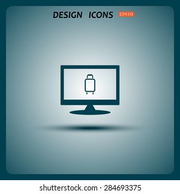 Baggage icon. icon. vector design