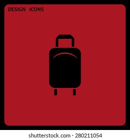 Baggage icon. icon. vector design. Flat design style 