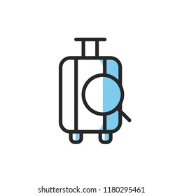 baggage icon vector design modern style