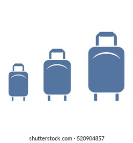 Baggage Icon Vector Flat Design Style Stock Vector (Royalty Free ...