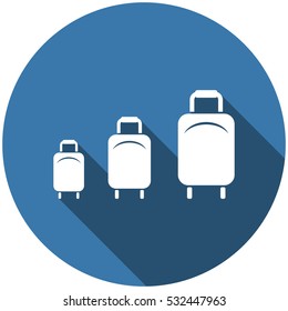 Baggage Icon Vector flat design style