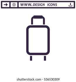 Baggage Icon Vector flat design style
