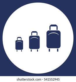 Baggage Icon Vector flat design style