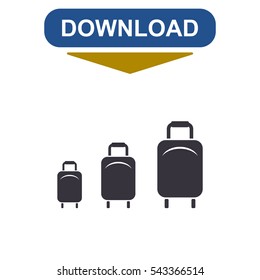 Baggage Icon Vector flat design style