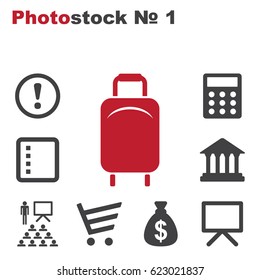 Baggage Icon Vector flat design style