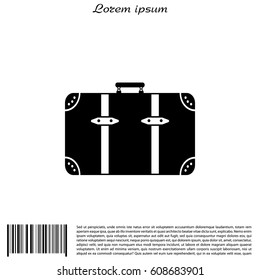 baggage icon. vector illustration