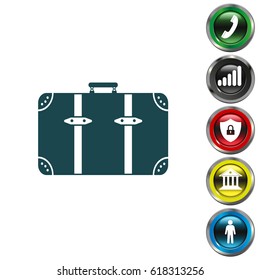 baggage icon. vector illustration