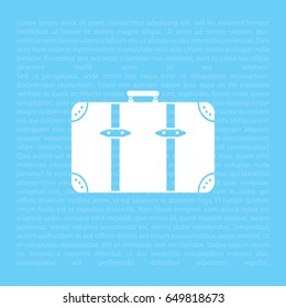 baggage icon. vector illustration