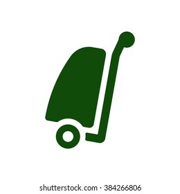 Baggage icon, vector illustration. Flat design style