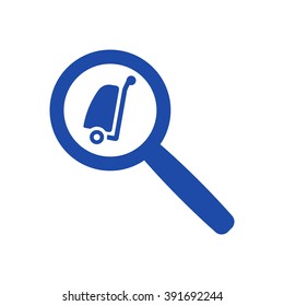 Baggage  icon, vector illustration. Flat design style