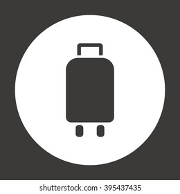 Baggage icon, vector illustration. Flat design style