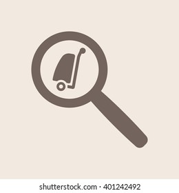 Baggage  icon, vector illustration. Flat design style