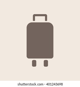 Baggage icon, vector illustration. Flat design style