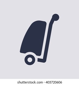 Baggage  icon, vector illustration. Flat design style