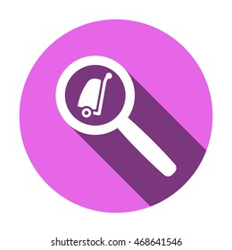 Baggage  icon,vector. Flat design.