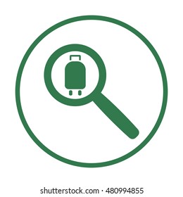 Baggage  icon,vector. Flat design.