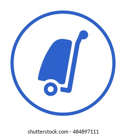 Baggage  icon,vector. Flat design .