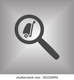 Baggage  icon,vector. Flat design.