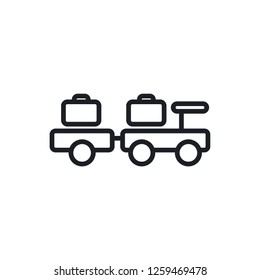 baggage larry vector icon