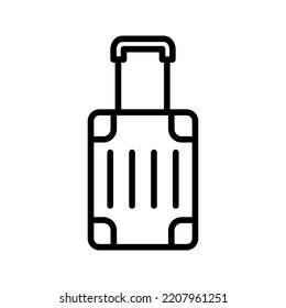 Baggage, luggage line icon color editable