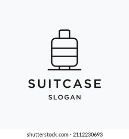 Baggage, luggage line icon, outline vector sign, linear style pictogram