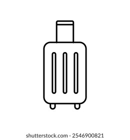 Baggage, luggage line icon, vector simple flat linear illustration for web and app..eps