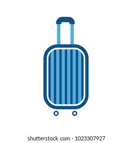 Baggage, luggage, suitcase, travel bag, vacation icon. Vector illustration