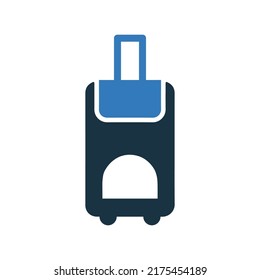 Baggage, luggage, vacation icon. Simple editable vector graphics.