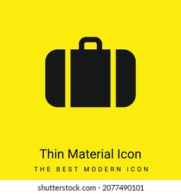 Baggage minimal bright yellow material icon