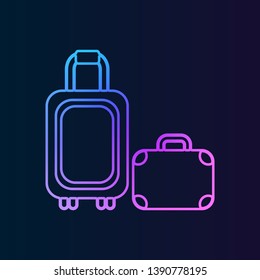 baggage nolan icon. Simple thin line, outline vector of Summer icons for UI and UX, website or mobile application