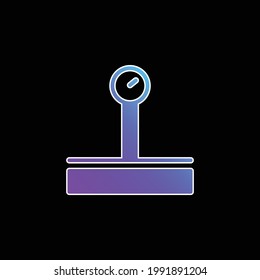 Baggage Scale blue gradient vector icon