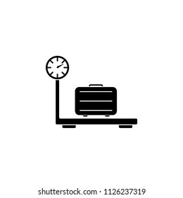 baggage scales icon. Simple element illustration. baggage scales symbol design template. Can be used for web and mobile on white background